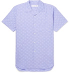 Comme des Garçons SHIRT - Camp-Collar Polka-Dot Cotton-Seersucker Shirt - Men - Light blue
