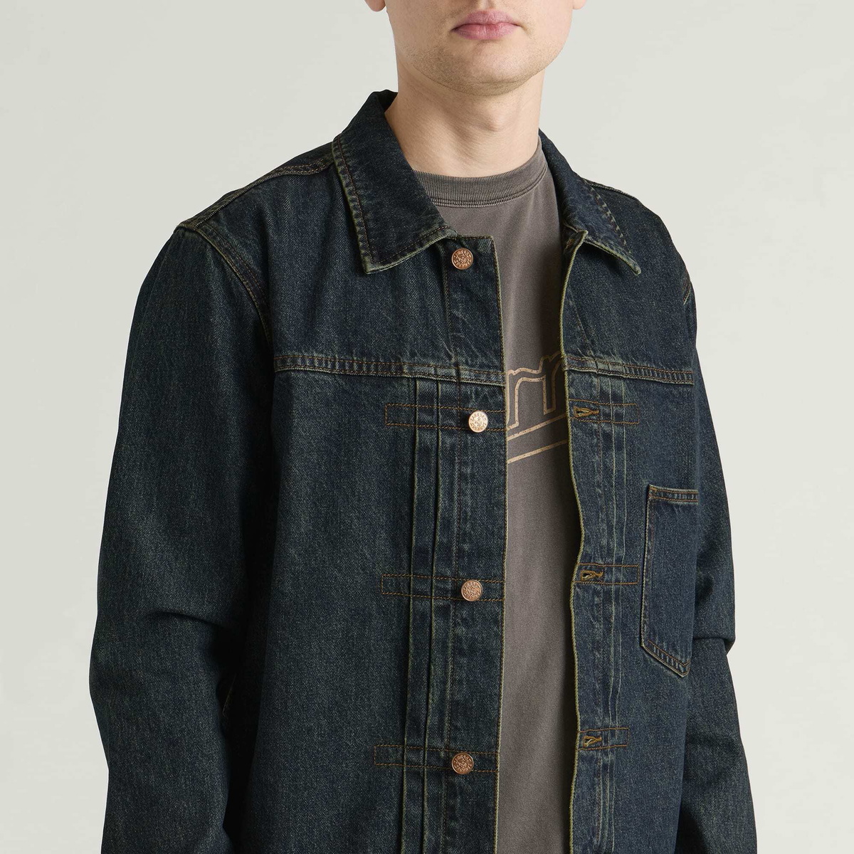 Larriet Men's Danijel Denim Jacket in Dirty Indigo