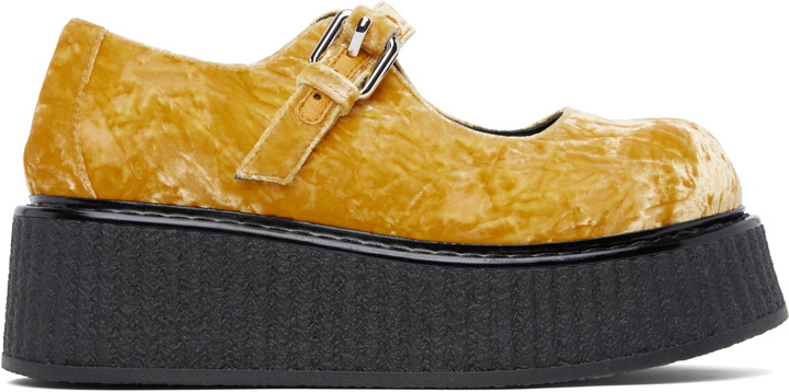 Photo: Moschino Yellow Olivia Loafers
