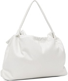 Blossom White Faco Shirring Bag