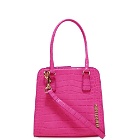 Poppy Lissiman Women's Crikey Faux Croc Top Handle Bag in Hot Pink