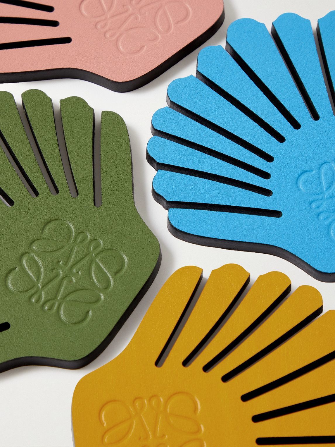 Loewe - Paula's Ibiza Set of Six Logo-Debossed Leather Coasters Loewe