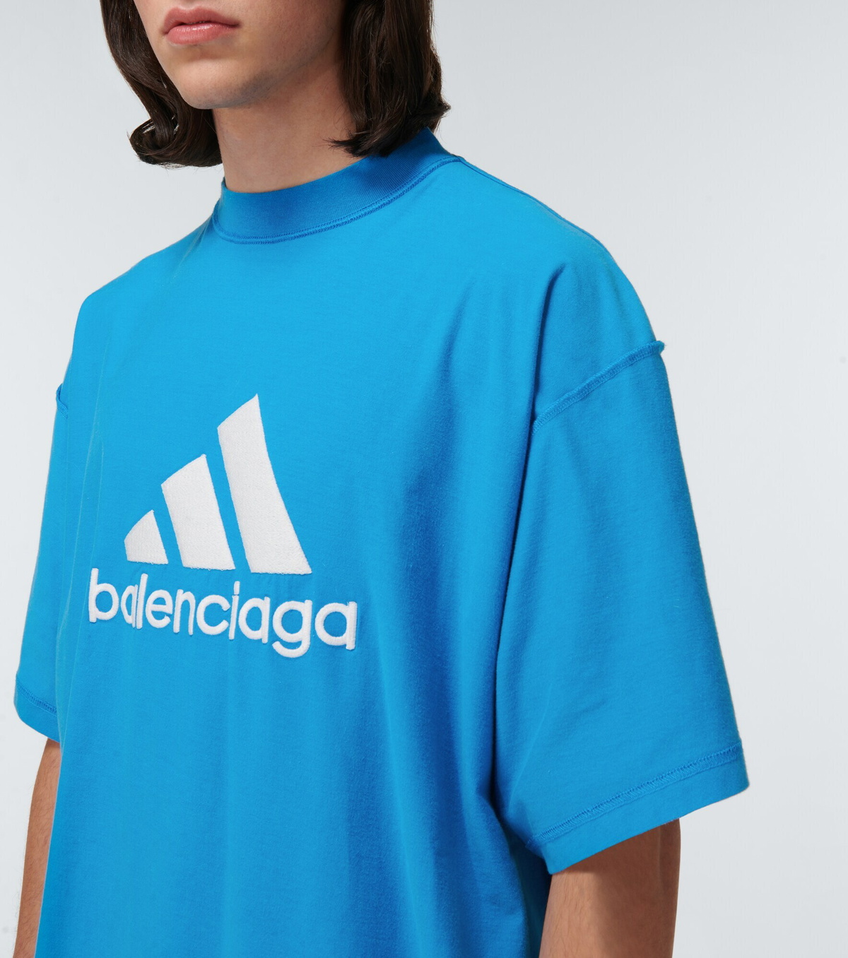 Balenciaga x Adidas★素敵！コラボコットンT-Shirt Balenciaga - x Adidas Logo cotton T-shirt Balenciaga