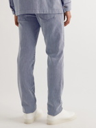 Gabriela Hearst - Austin Straight-Leg Striped Cotton Trousers - Blue