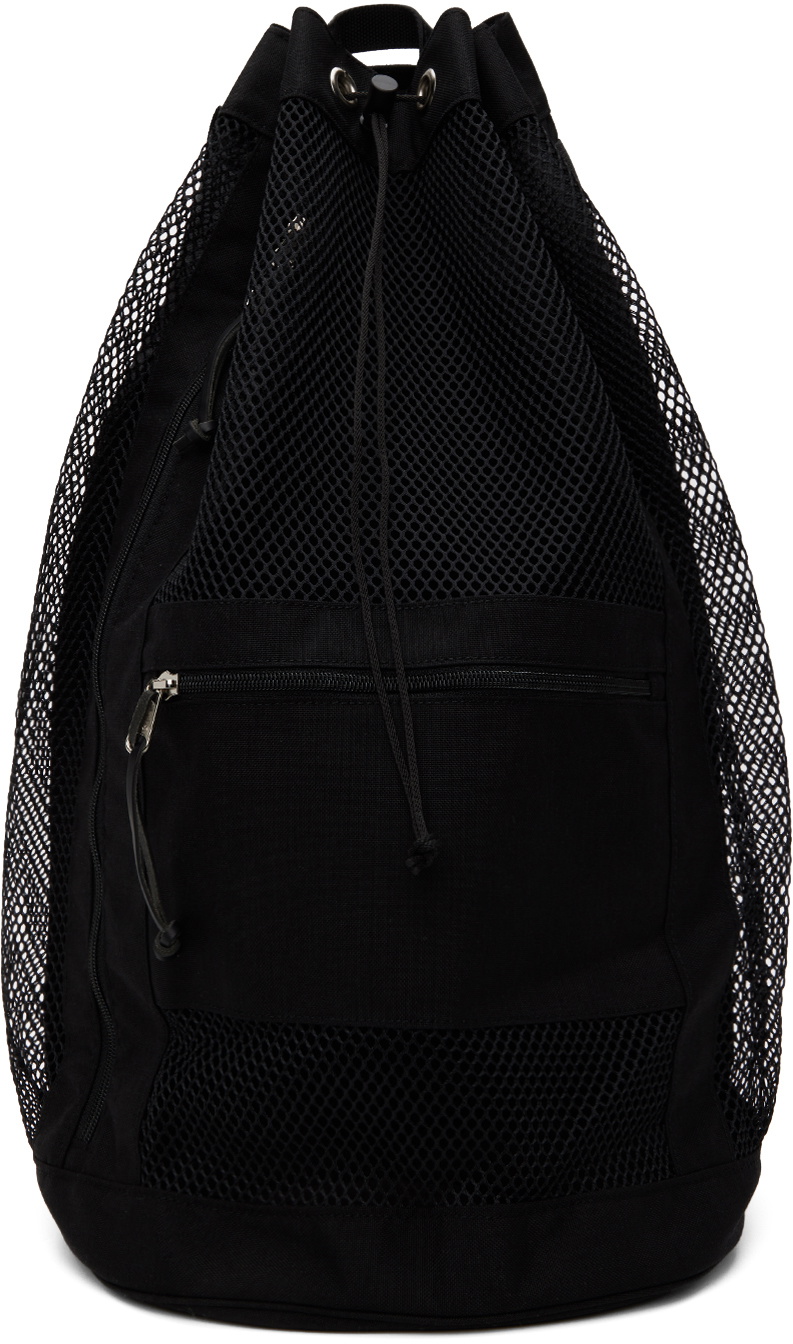 AURALEE: Black AETA Edition Mesh Large Backpack | SSENSE