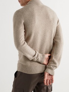 Brioni - Slim-Fit Cashmere and Silk-Blend Polo Shirt - Neutrals