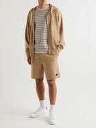 Rag & Bone - Future Staples Damon Logo-Appliquéd Organic Cotton-Jersey Zip-Up Hoodie - Brown