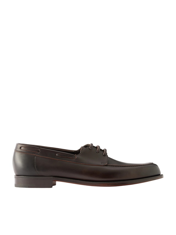 Photo: Edward Green - Saltash Leather Boat Shoes - Black