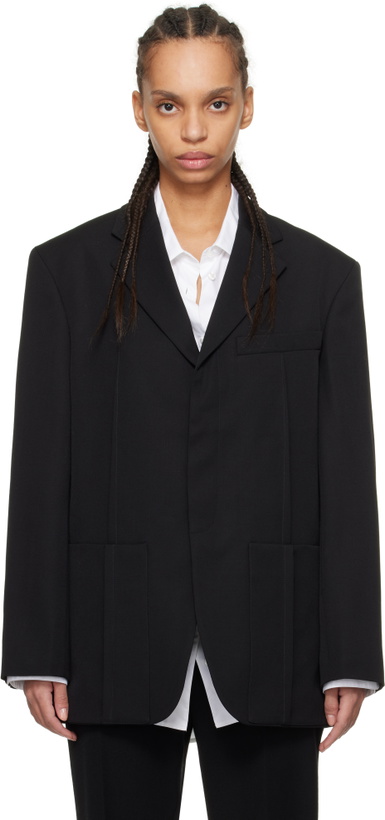 Photo: JACQUEMUS Black Les Classiques 'La veste d'Homme' Blazer