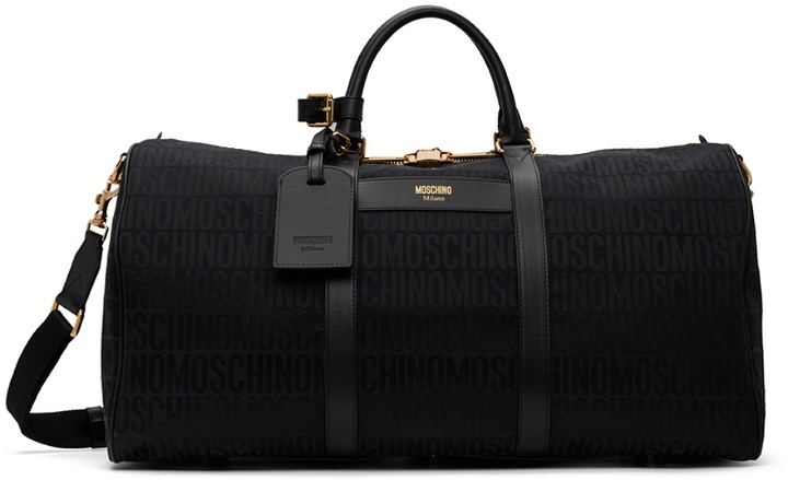 Photo: Moschino Black Logo Duffle Bag