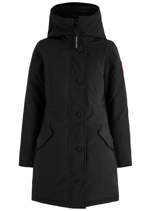 Photo: Canada Goose Rossclair Hooded Shell Coat Black