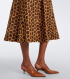 Zimmermann Belted printed linen shirt dress