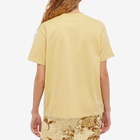 Kwaidan Editions Women's Kwaidan T-Shirt With Velvet Print in Vanilla Velvet Print