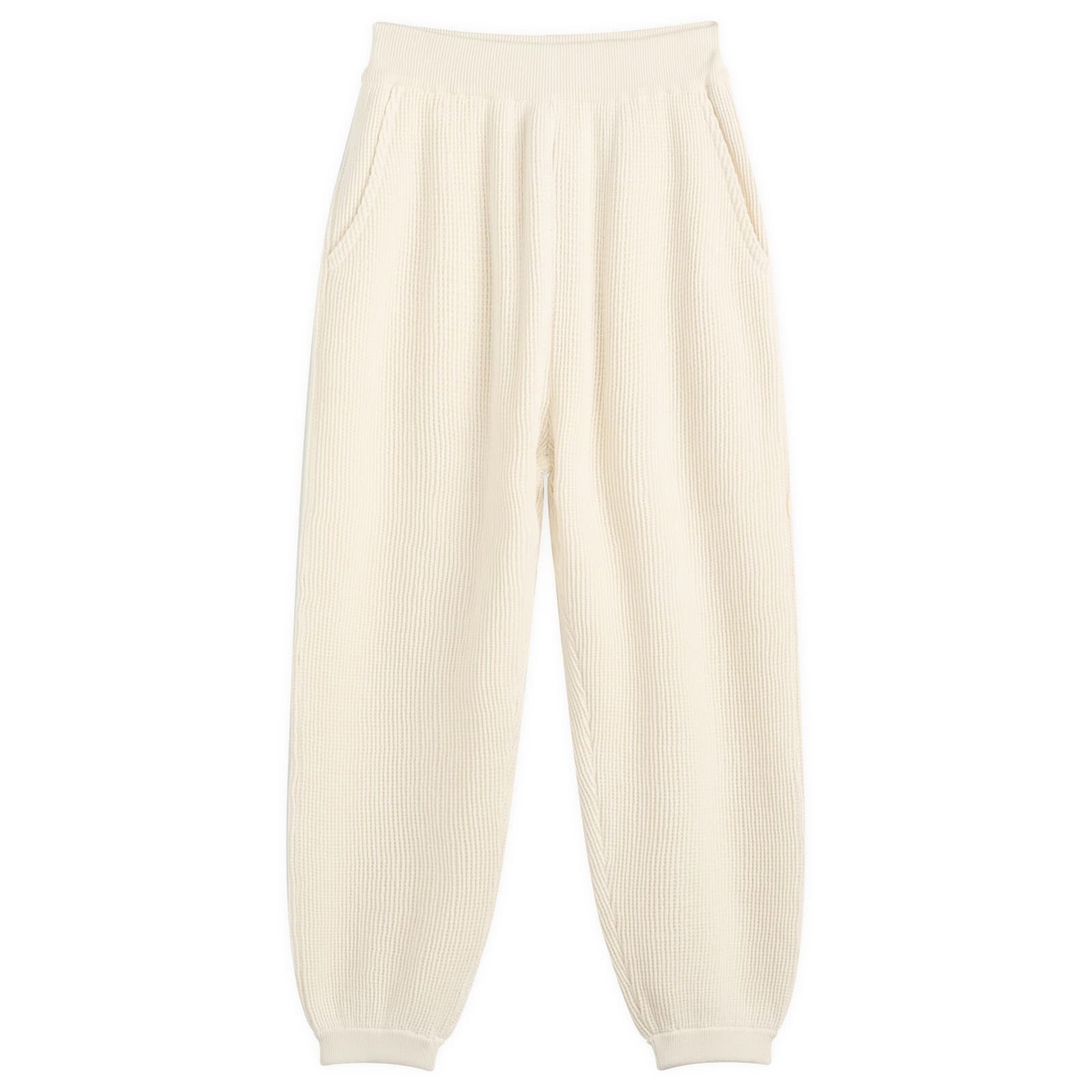 Nothing Written Women's Waffle Knit Pants in Ivory