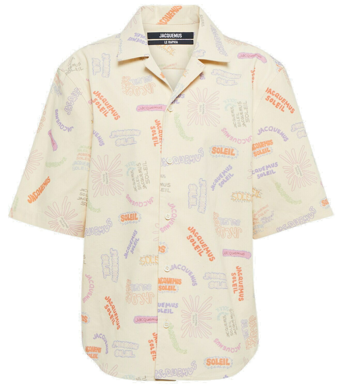 JACQUEMUS LA CHEMISE AOURO 半袖ウエスタン開襟シャツ Jacquemus - La Chemise Aouro canvas shirt Jacquemus