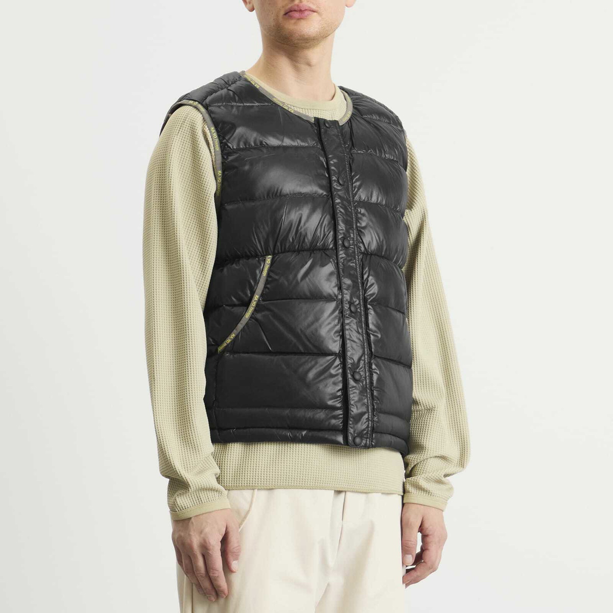 KA_YO_Prototype Men's Lightweight Down Vest in Black