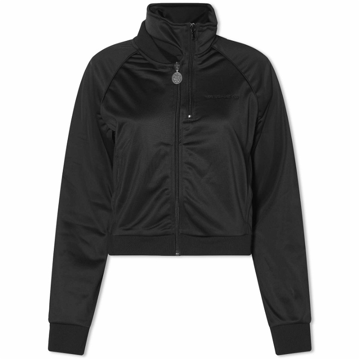 Photo: Y-Project Women's DOUBLE COLLAR TRACK JACKET in Black