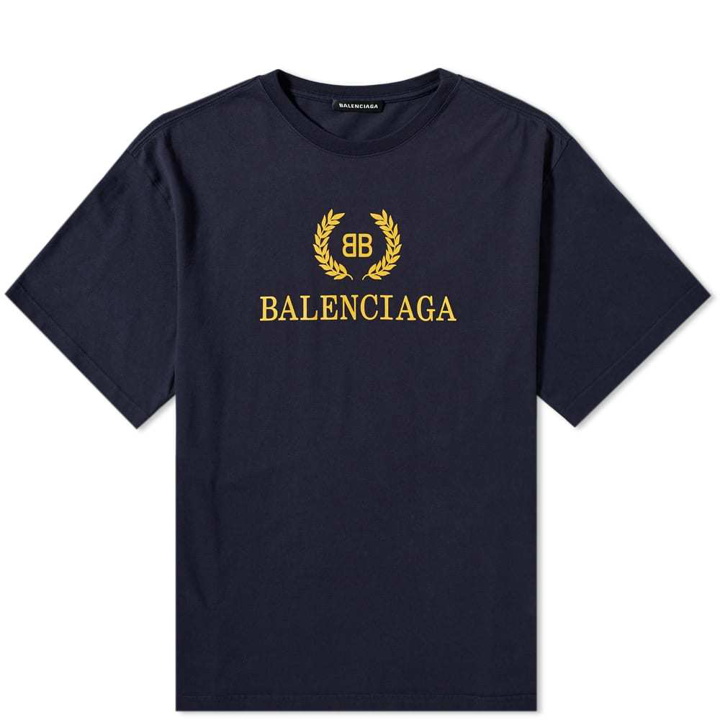 Photo: Balenciaga Double B Logo Tee