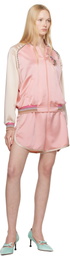 Anna Sui Pink Satin Shorts