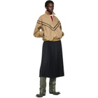 Stefan Cooke Black Match Midi Skirt
