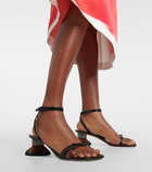 Loewe Petal leather sandals