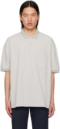 nanamica Gray Press-Stud Polo