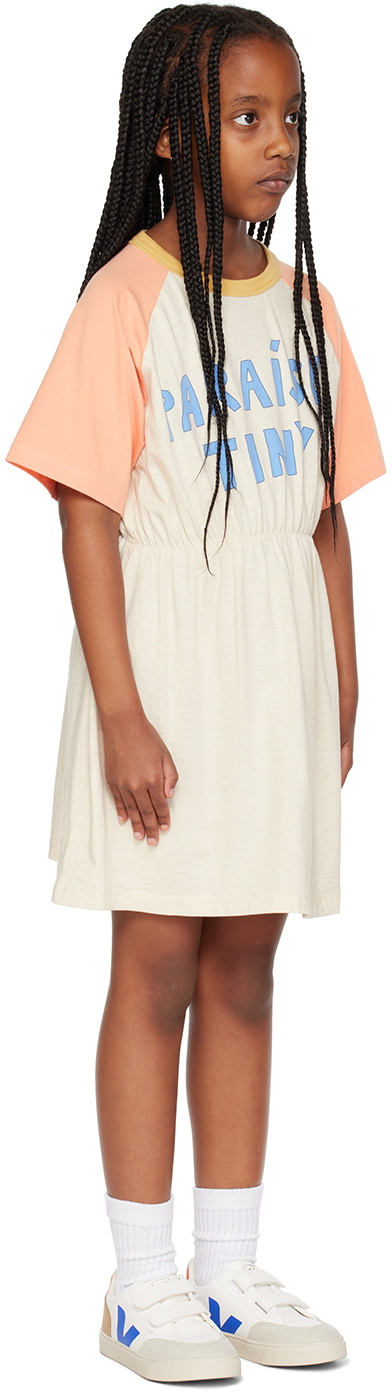 TINYCOTTONS Kids Off-White 'Paraiso Tiny' Dress