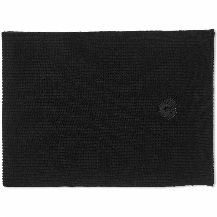 Photo: Moncler Women's Knitted Scarf in Black