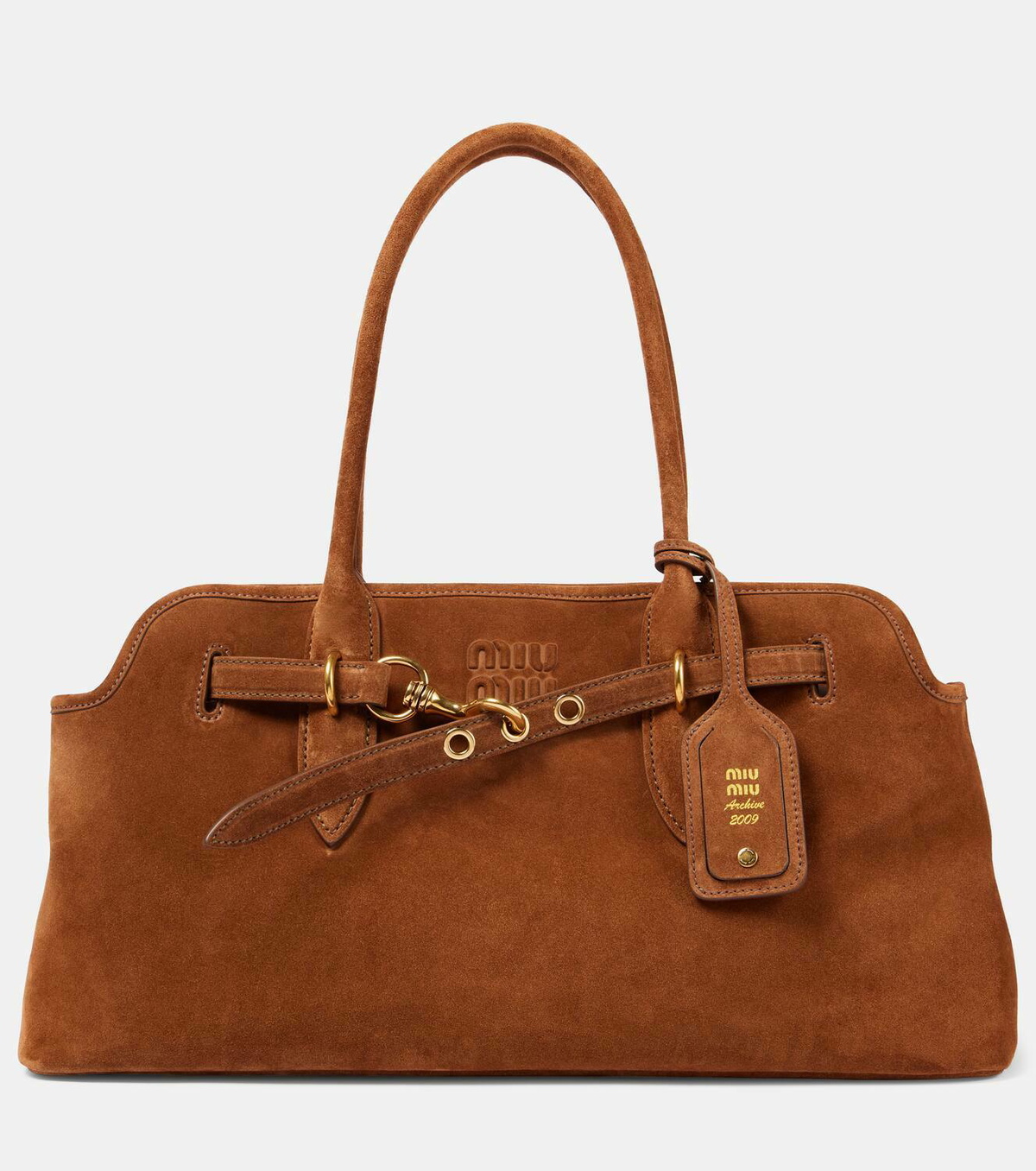 Miu Miu Aventure suede shoulder bag Miu Miu