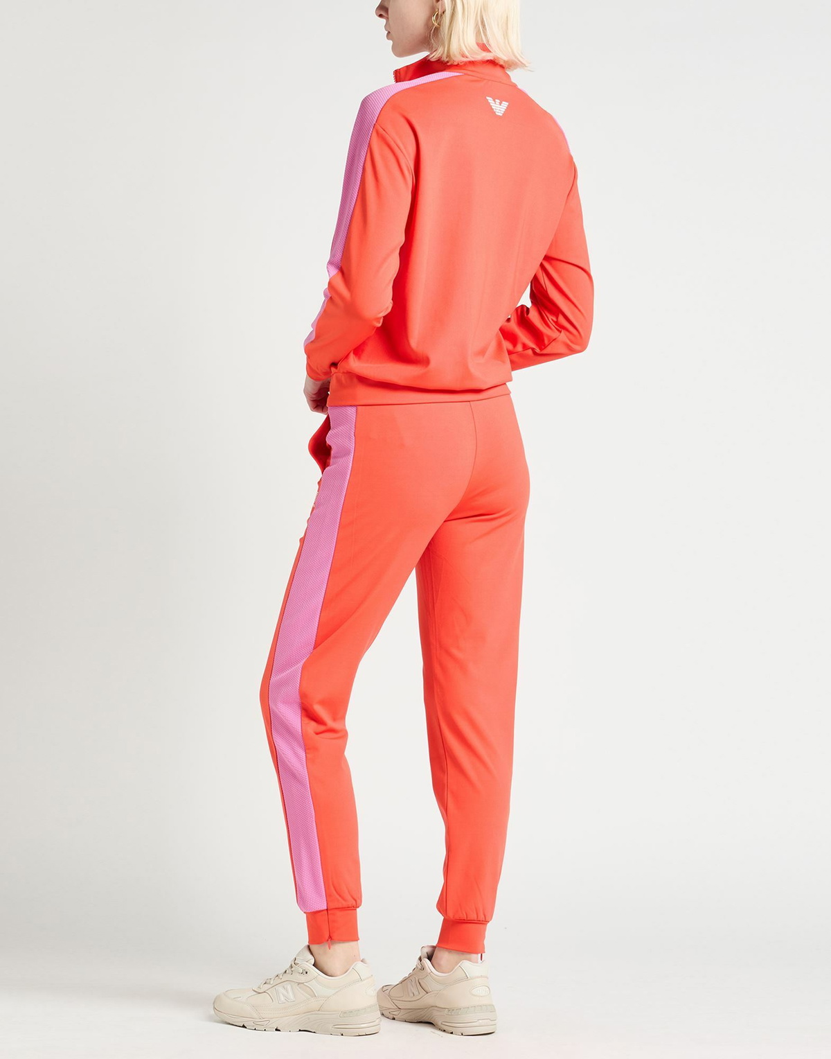 Ea7 Womens Tracksuit in Tomato red
