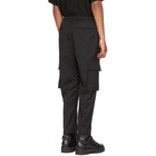 Juun.J Black Cargo Drawstring Trousers