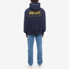 Kenzo Men's Oversized Back Logo Popover Hoody in Midnight Blue