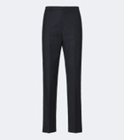 Etro Jacquard virgin wool straight pants