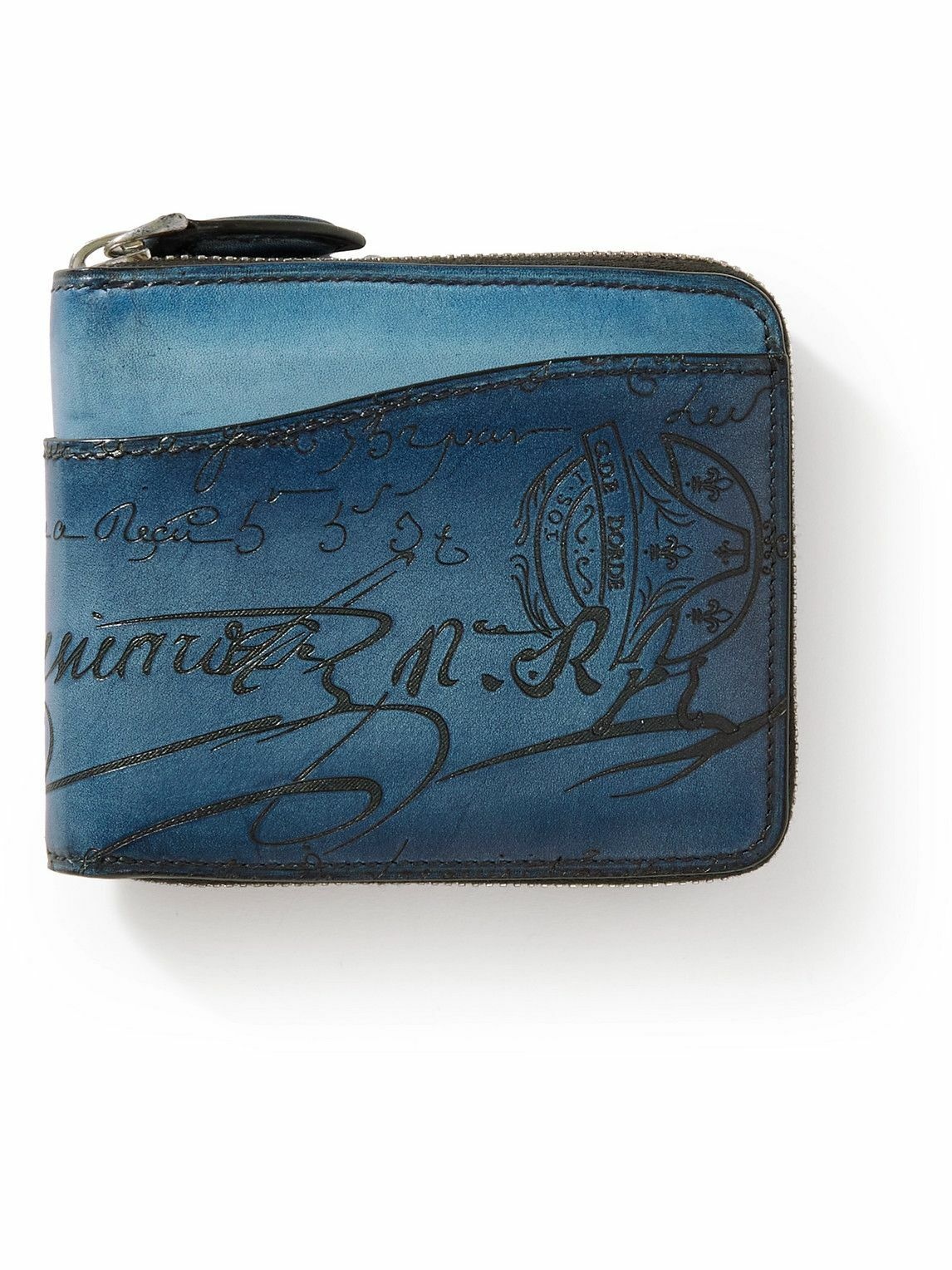 Photo: Berluti - Itauba Scritto Venezia Leather Zip-Around Wallet
