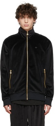 adidas Originals Black Velour Track Jacket