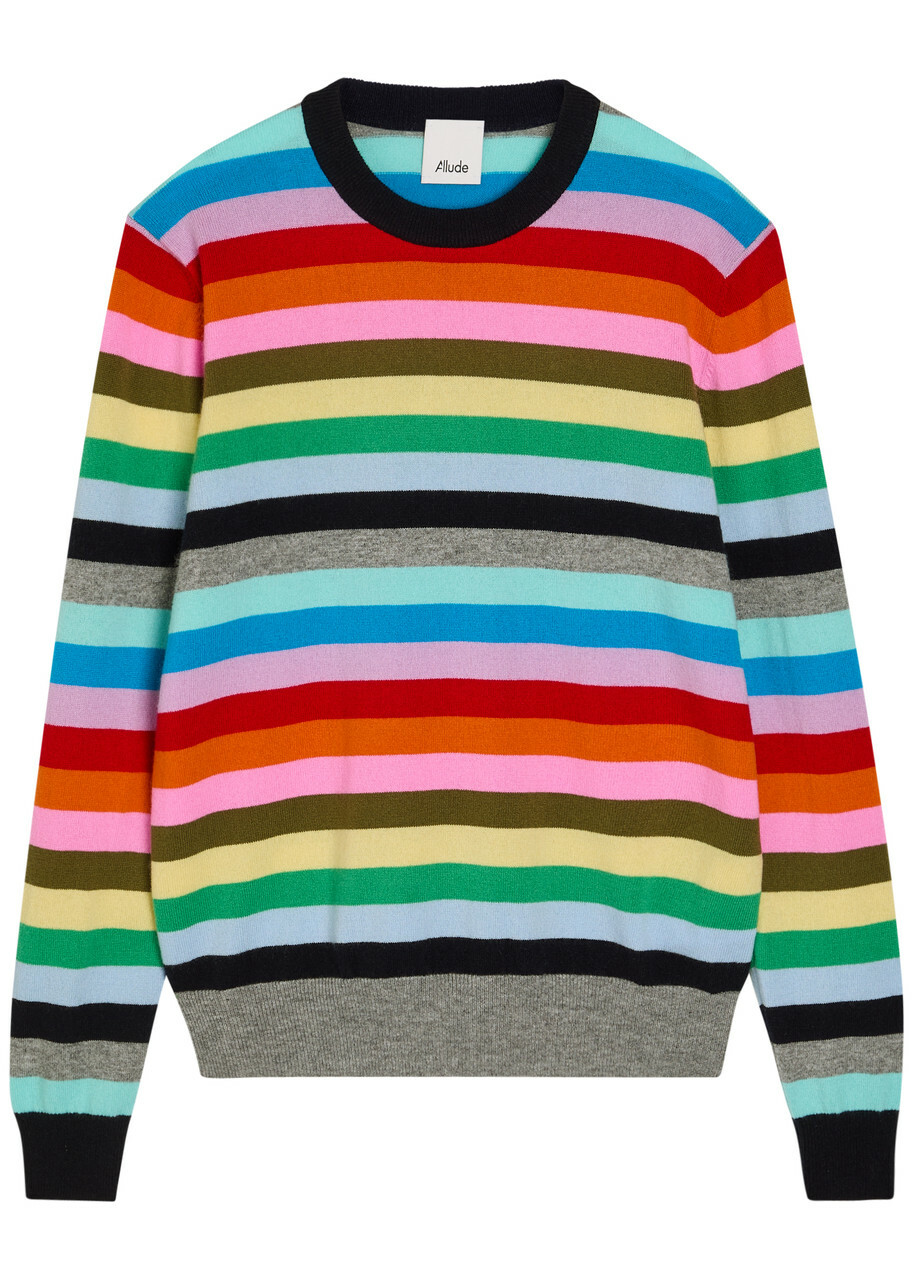 Allude Striped Cashmere Jumper Multicoloured 1