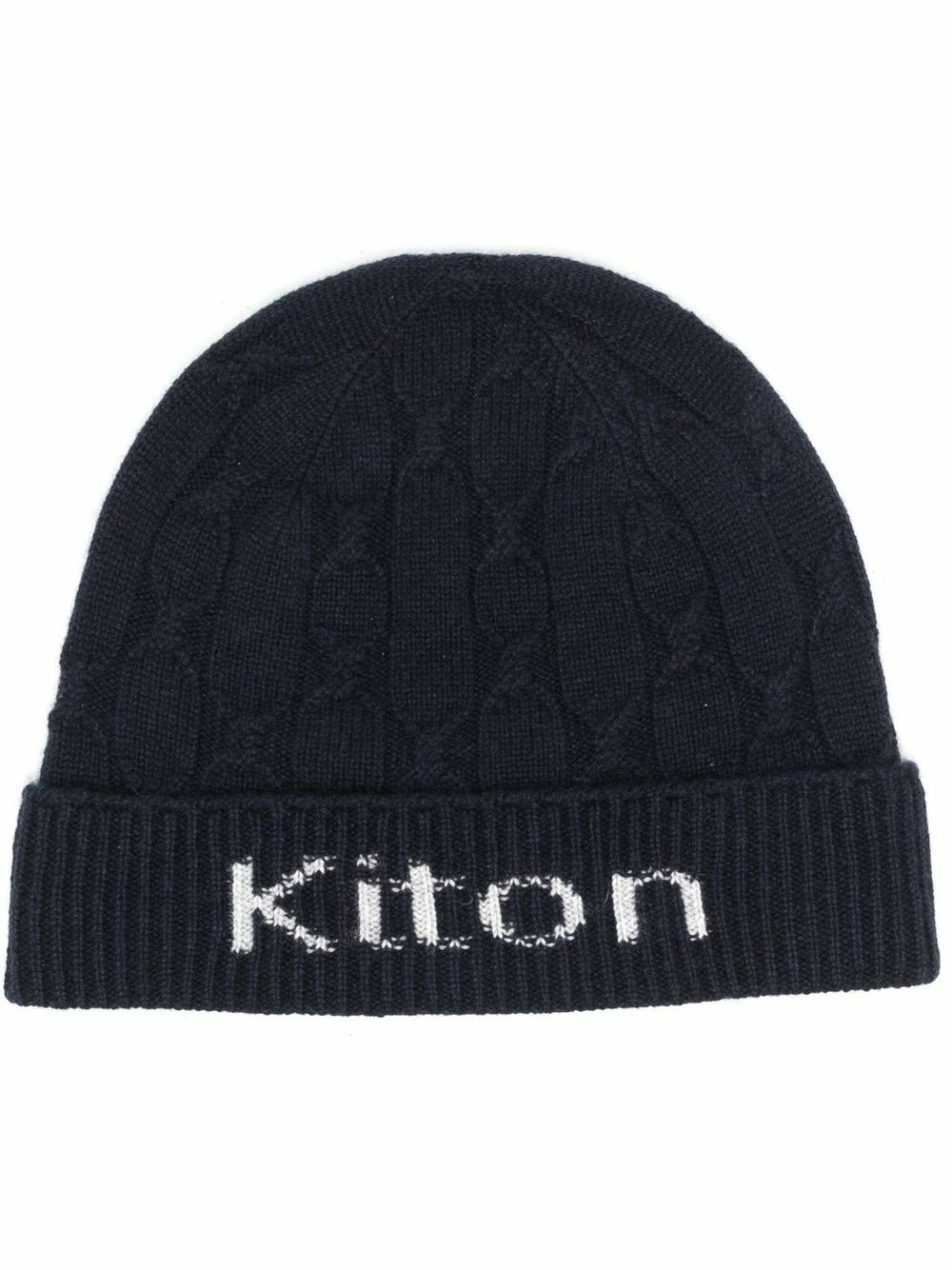 KITON - Wool Beanie Hat Kiton