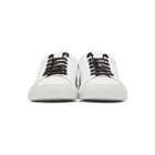 Common Projects White and Black Retro Low Glossy Sneakers