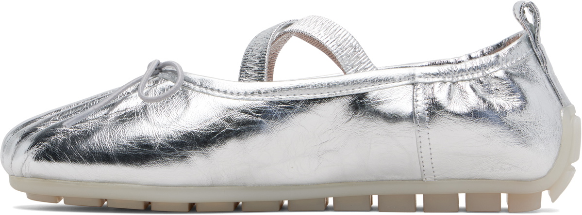 Simone Rocha Silver Grip Ballerina Flats