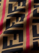 FENDI - Logo-Print Cotton-Jersey T-Shirt - Brown - M