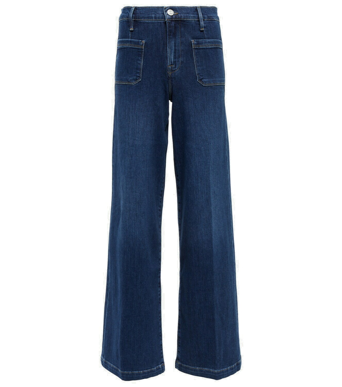 Frame - Le Bardot high-rise flared jeans Frame Denim