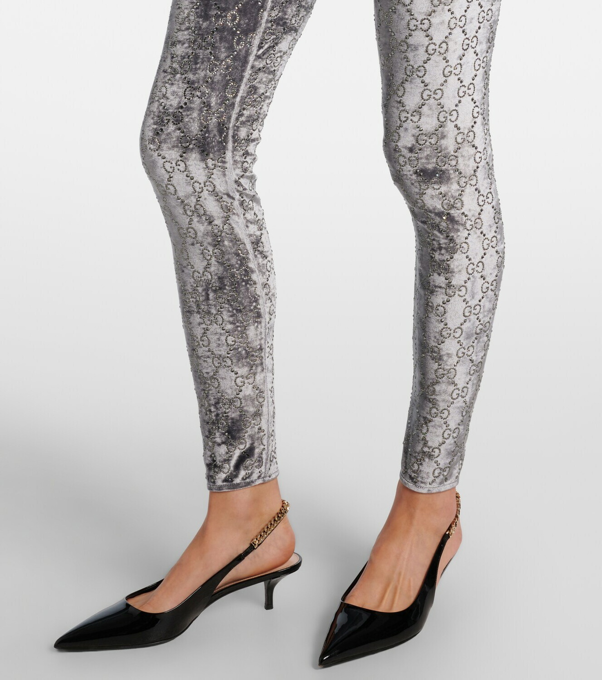 Gucci GG Crystal velvet jumpsuit