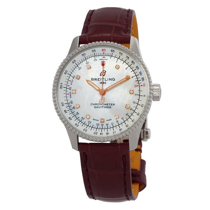 Photo: Breitling Navitimer Automatic Chronometer Diamond Ladies Watch A17395211A1P2
