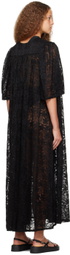 Le Petit Trou SSENSE Exclusive Black Lou Maxi Dress