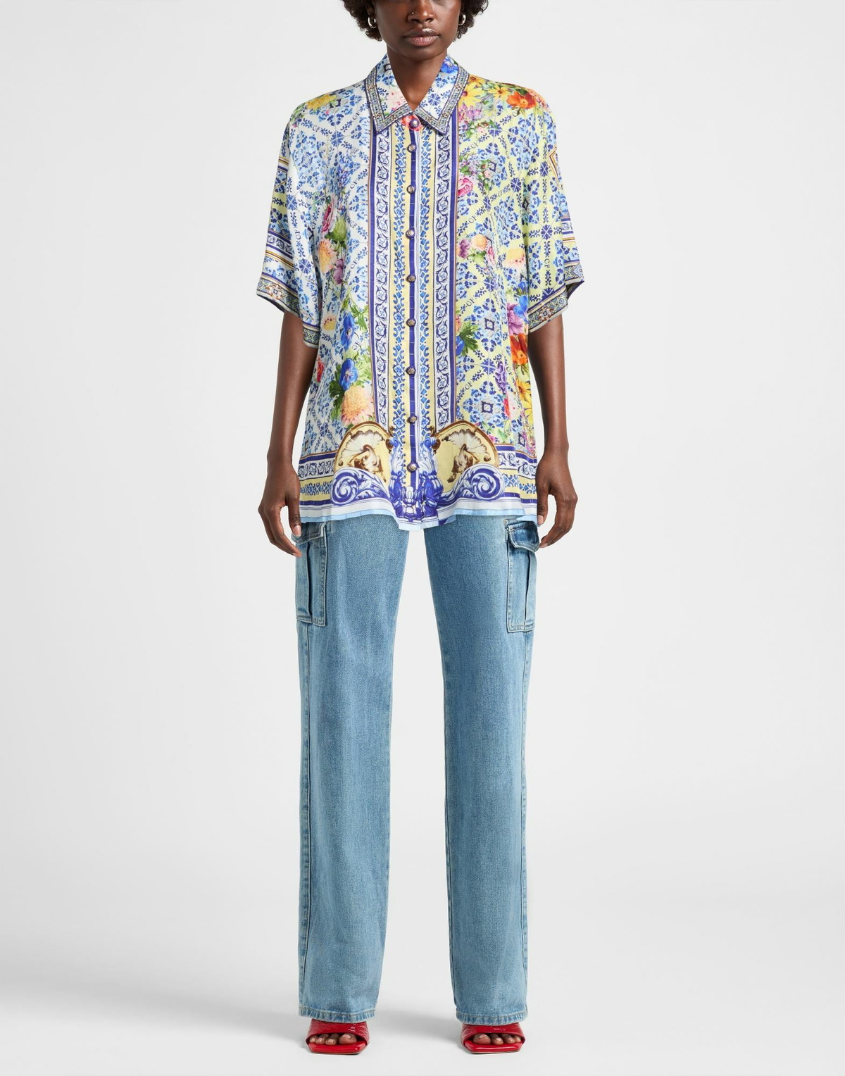 Camilla Womens Shirt in Blue