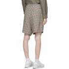tss Multicolor Linen Houndstooth Shorts