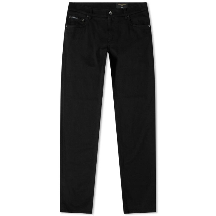 Photo: Dolce & Gabbana Men's Slim Fit Denim Jean in Black