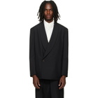 Fear of God Black Double-Breasted Shawl Collar Blazer