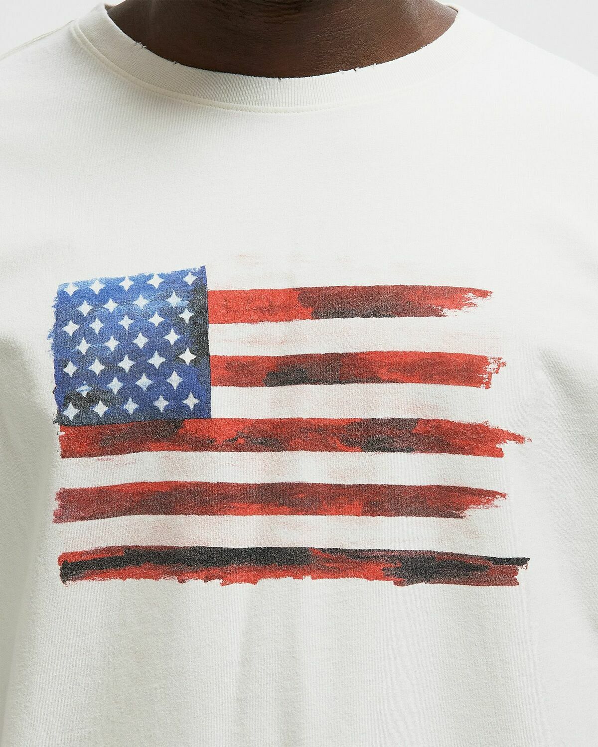 Duke & Dexter Duke American Flag Tee White Mens Shortsleefe