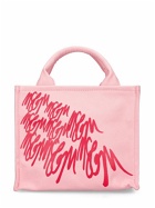 MSGM - Mini Printed Cotton Top Handle Bag